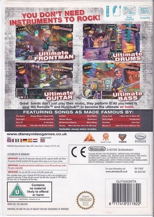 Ultimate Band - Nintendo Wii - (B Grade) (Used)